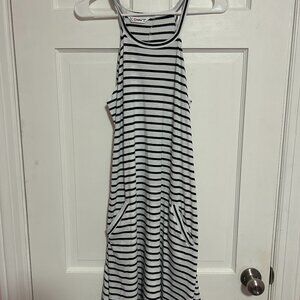 PatPat Women's Size S Dress- White/Black Stripes NEW without tags